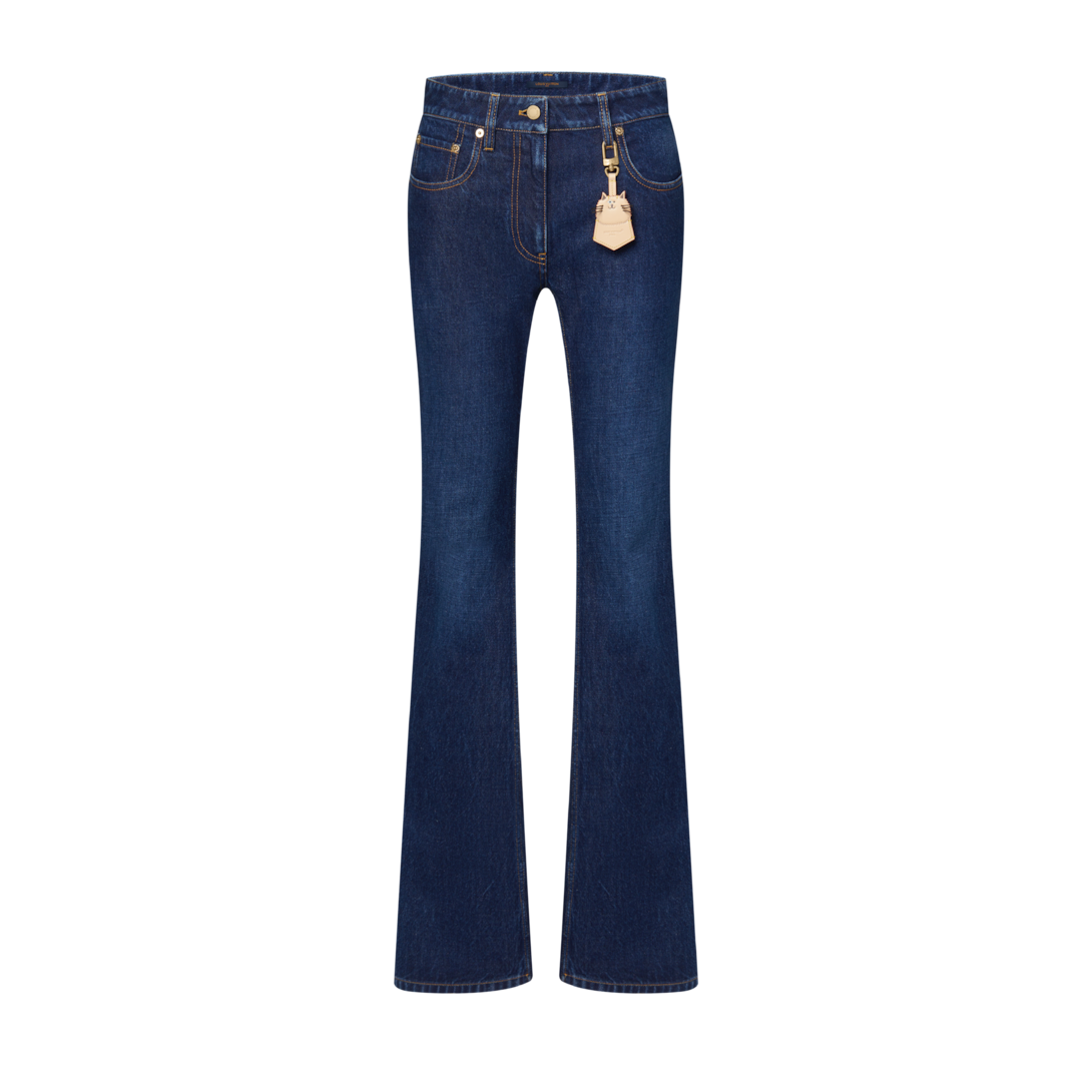 LOUIS VUITTON ストレートデニム Straight-Cut Washed Denim Jeans - Women - Ready-to-Wear | LOUIS